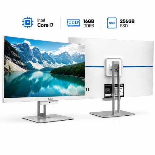 Computador All In One 23.8" Full HD Intel Core i7 16GB RAM SSD 256GB Wi-Fi HDMI Webcam Branco