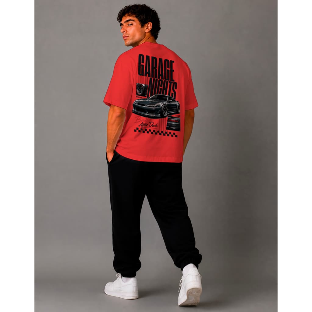 Camiseta Oversized Garage Nights 2 Nova Edição Vintage Unissex
