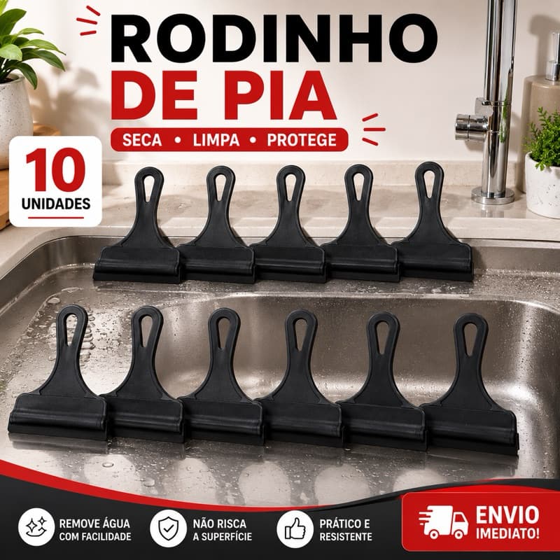 Rodinho para Secar Pia Fogão Kit com 10 unidades