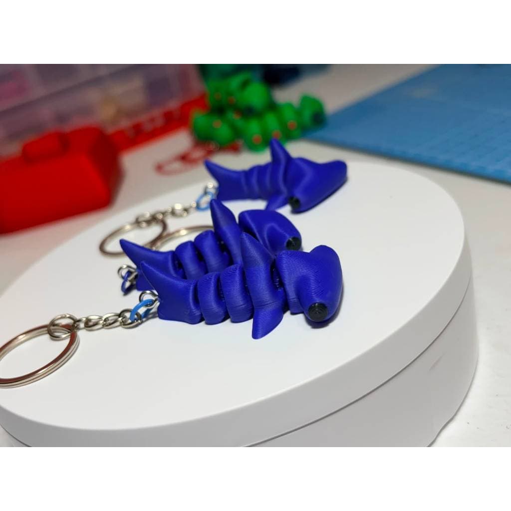 CHAVEIRO TUBARAO ARTICULADO TUBARÃO ARTICULADO CHAVEIRO 3D