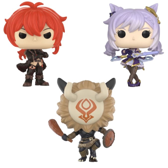 Boneco Colecionável Genshin Impact COM CAIXA Personalizada, Diluc, Keqing, Hilichurl