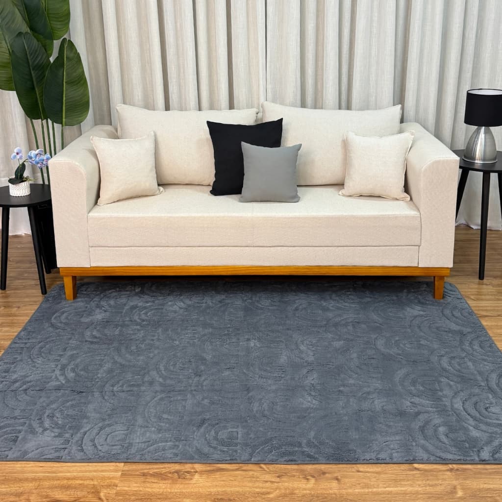Tapete Jacquard Relevo Antiderrapante para Sala 2,00m x 1,40m
