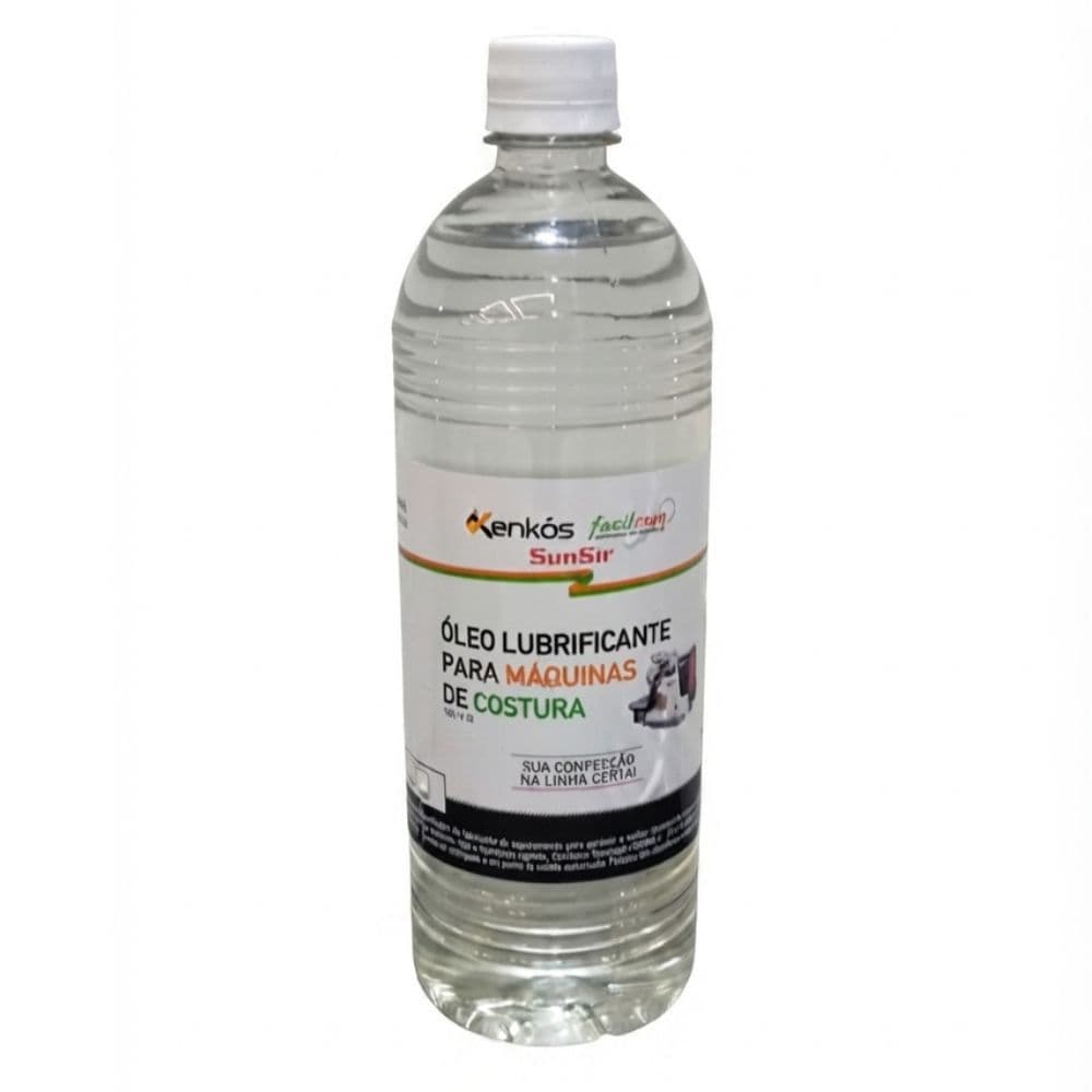 Óleo Branco 1L Lubrificante Premium para Máquinas de Costura Industriais