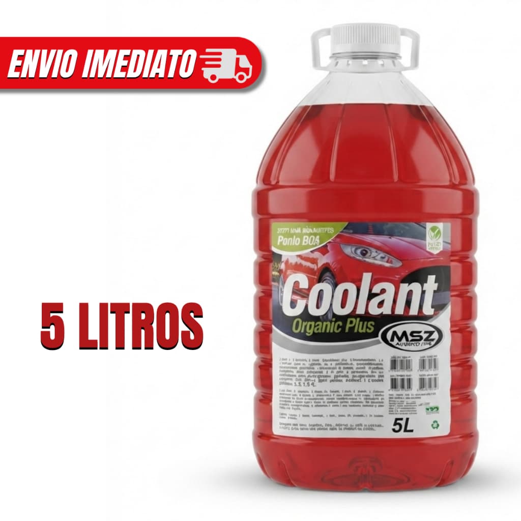 Aditivo Para Radiador 5 Litros Pronto Pra Uso Coolant Liquido de Arrefecimento