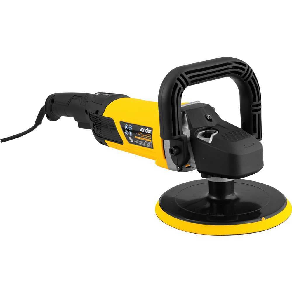 Politriz Vonder PAV 1307 1300W Angular Profissional 7 600 a 3000 RPM Polimento Automotivo 220V