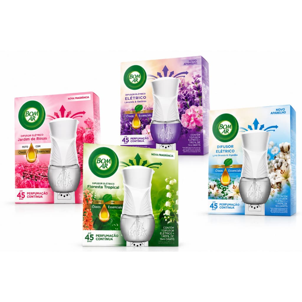 Bom Ar Difusor Elétrico Aparelho + Refil