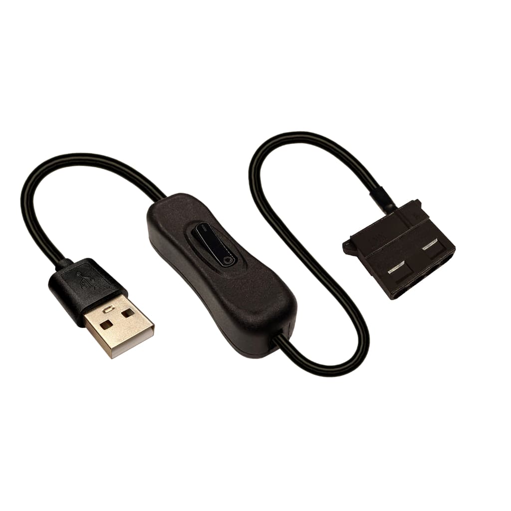 Adaptador De Cooler Fan Molex Para Usb Com Interruptor