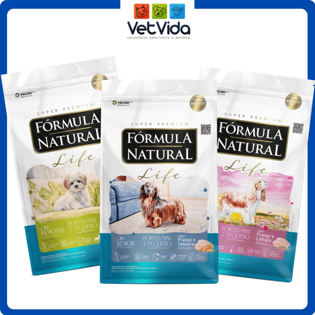 FÓRMULA NATURAL LIFE GRANEL FILHOTE, ADULTO OU SÊNIOR 1KG