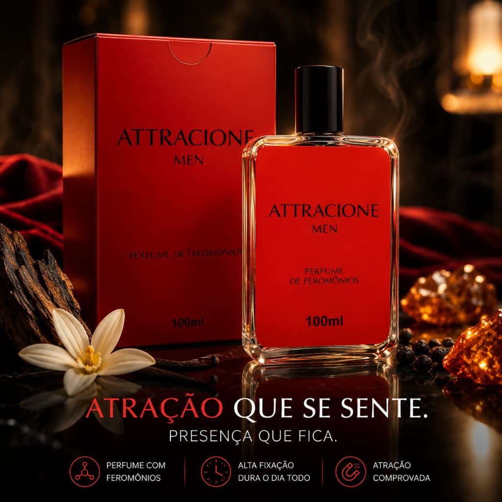 Atracione Men Perfume Masculino 100ml - O Perfume da Atração Com Feromônios