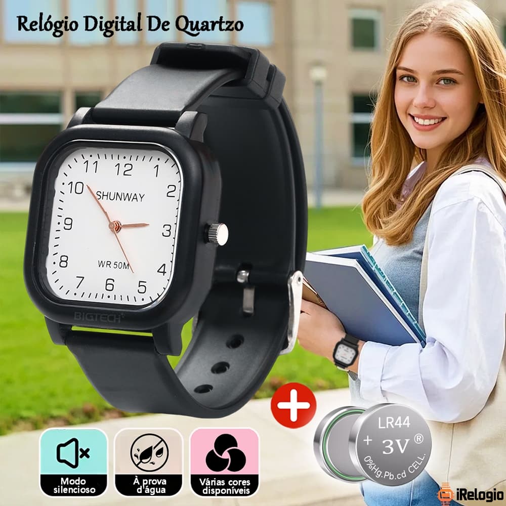 Relógio Feminino A Prova Dágua Relógio De Quartzo Casual E Minimalista Lindos Relógio Unissex Esportivo Original