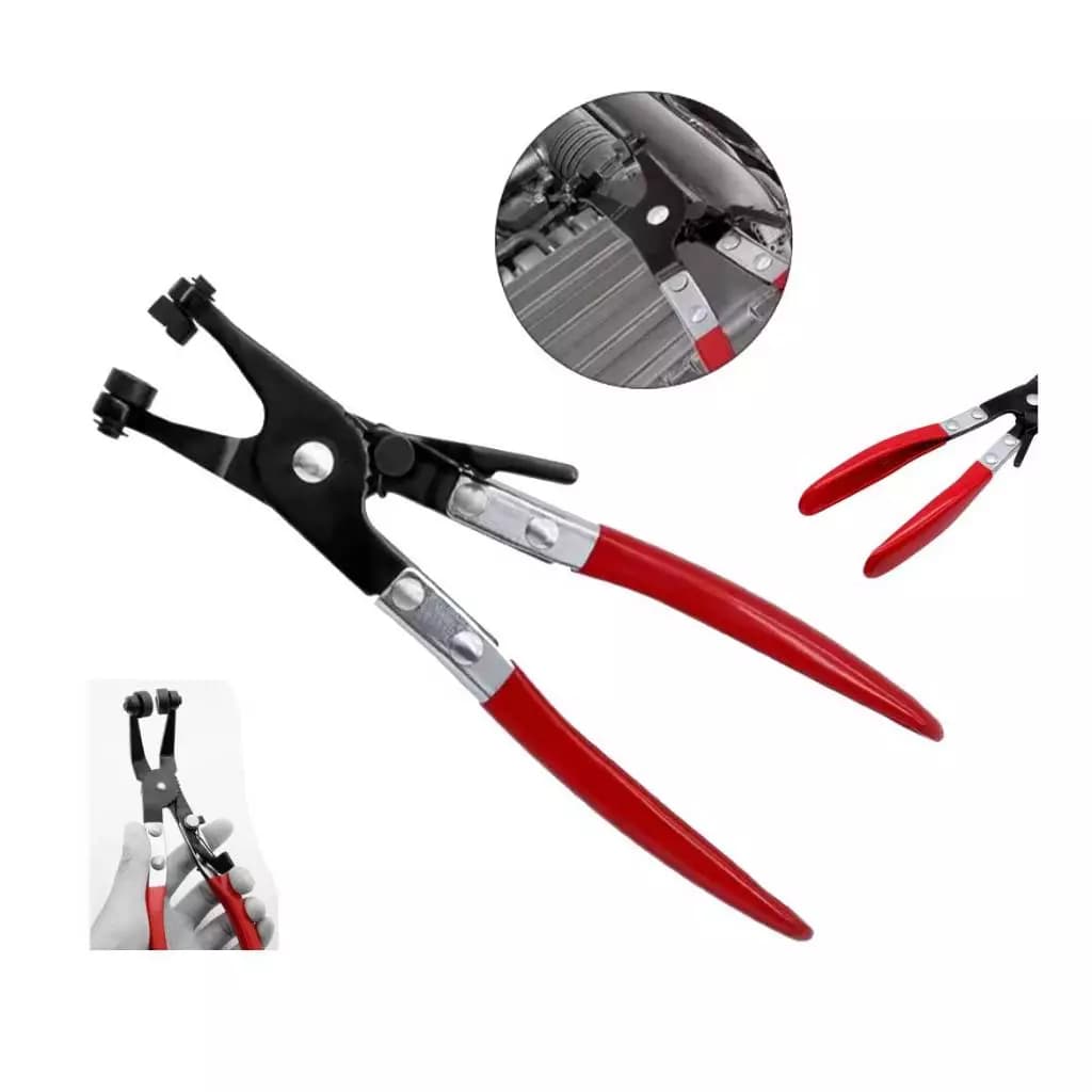 Alicate Extrator Abraçadeira Elástica Angulado de 9" Profissional
