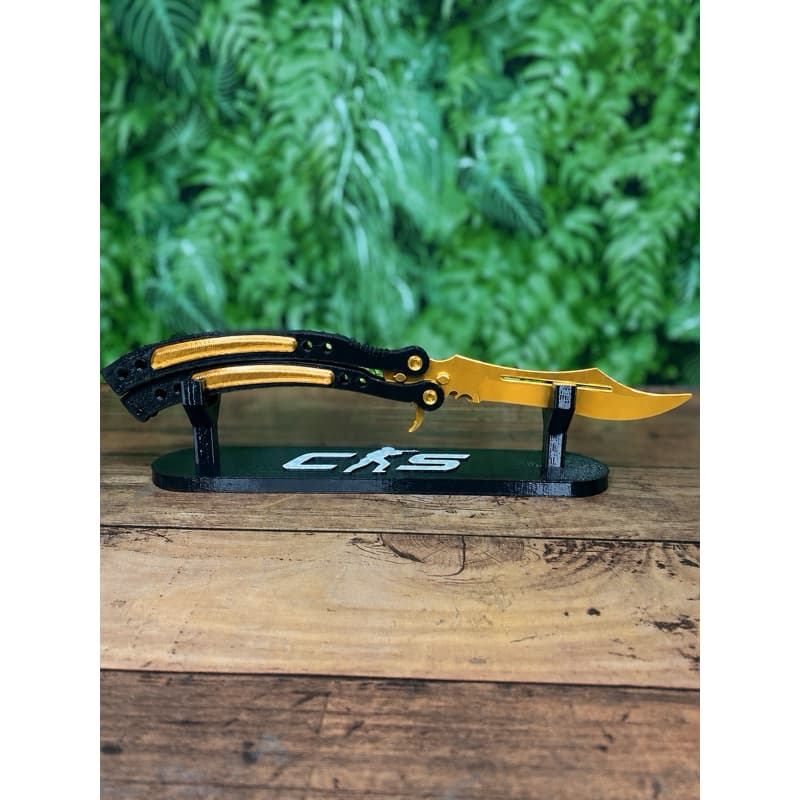 Item de Brinquedo CS:GO Réplica • Butterfly com Suporte Counter Strike Diversas Cores