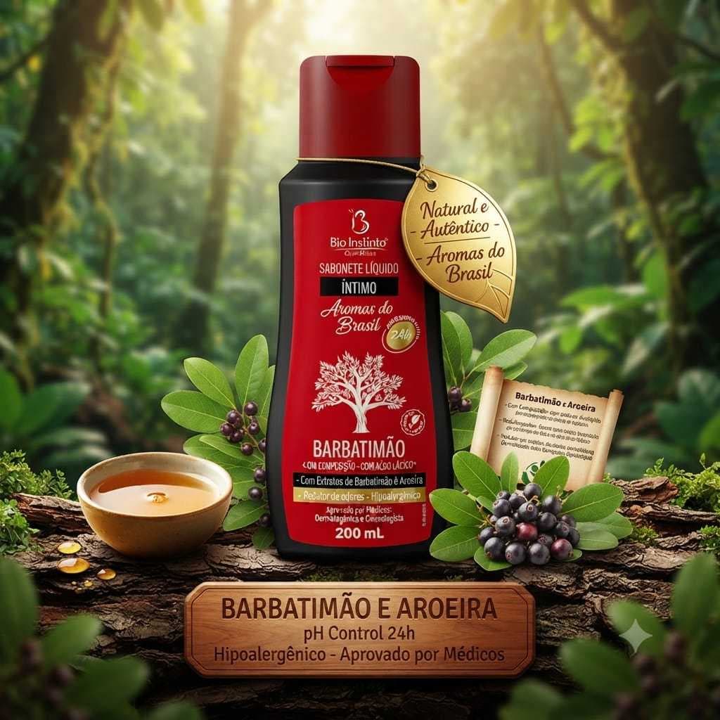 🧴 Sabonete Íntimo Barbatimão – Bio Instinto Cosméticos (200ml)