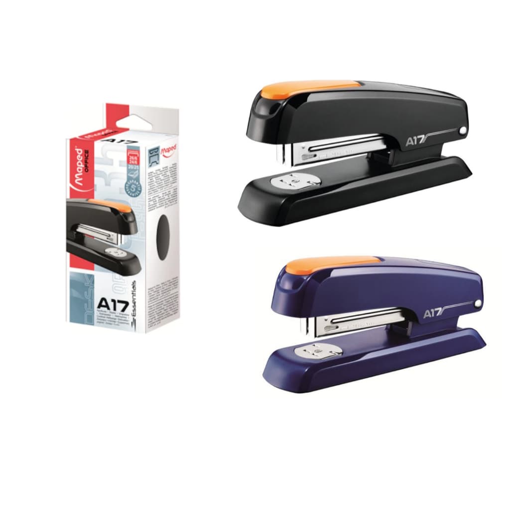 Grampeador Universal 26/6 - 24/6 A17 P/ 20-25 Folhas Maped