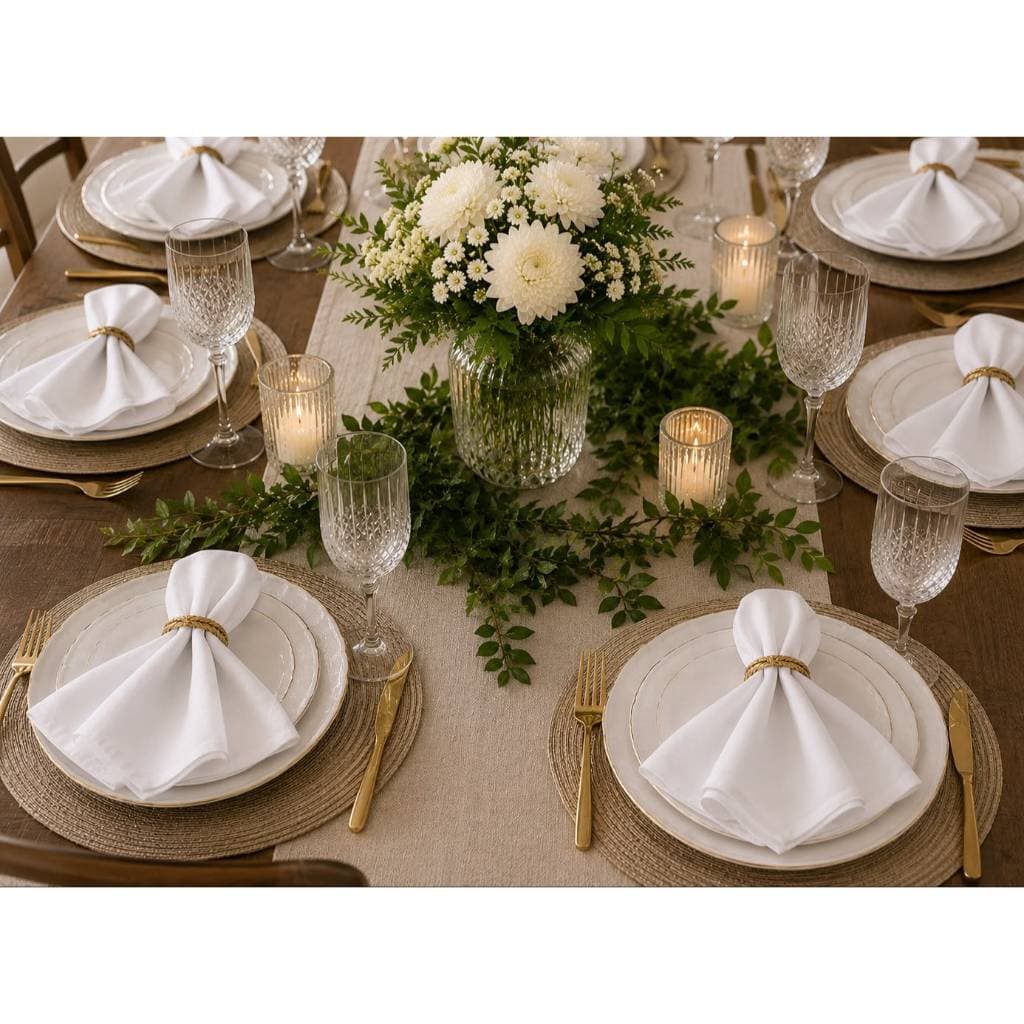 Guardanapo Oxford 45x45 Mesa Posta Com 4, 6, 8, ou 12 Unidades Resistente e Luxuoso