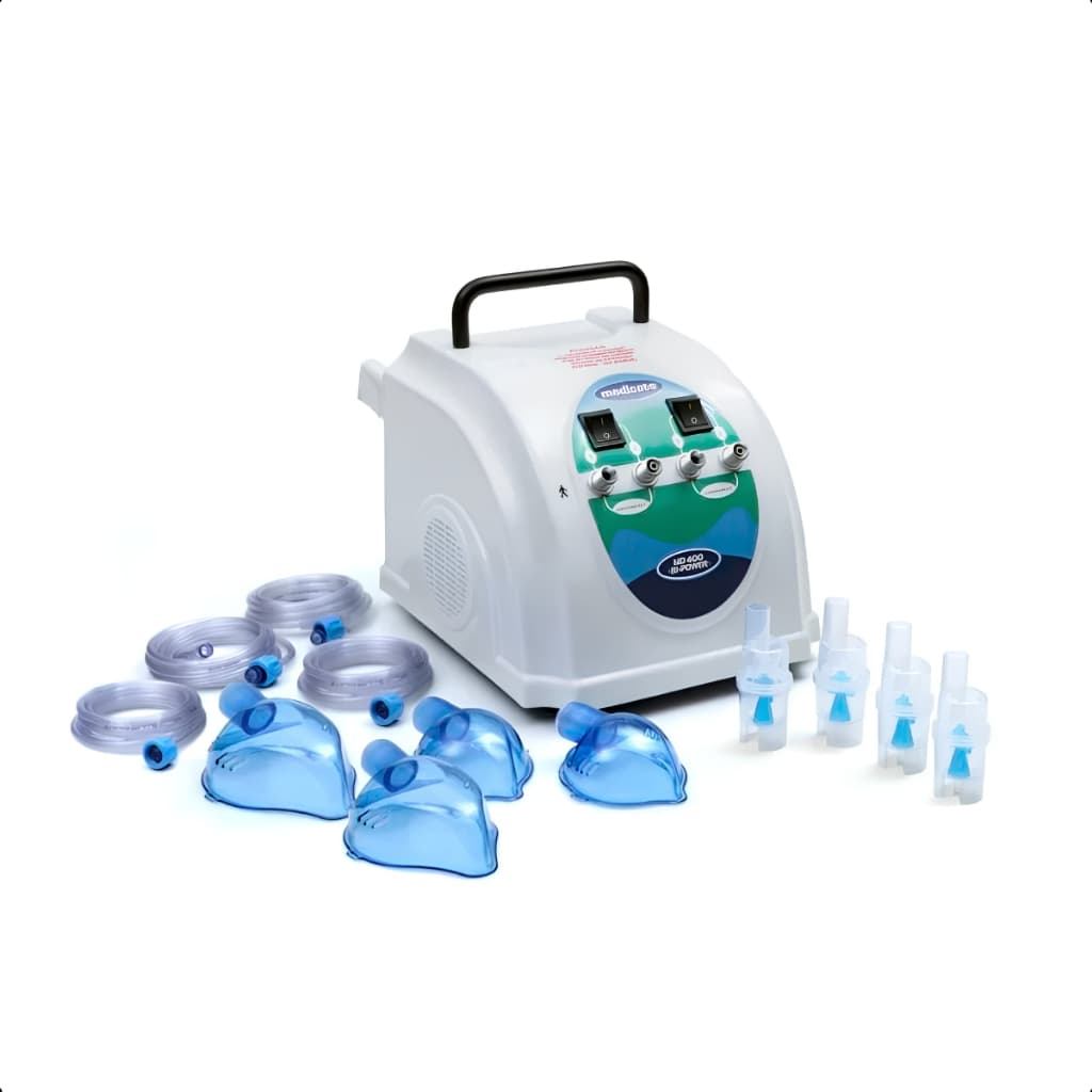 Inalador Nebulizador Hospitalar Com 4 Saídas MD 400 Bi-Power Bivolt Sem Suporte - Medicate