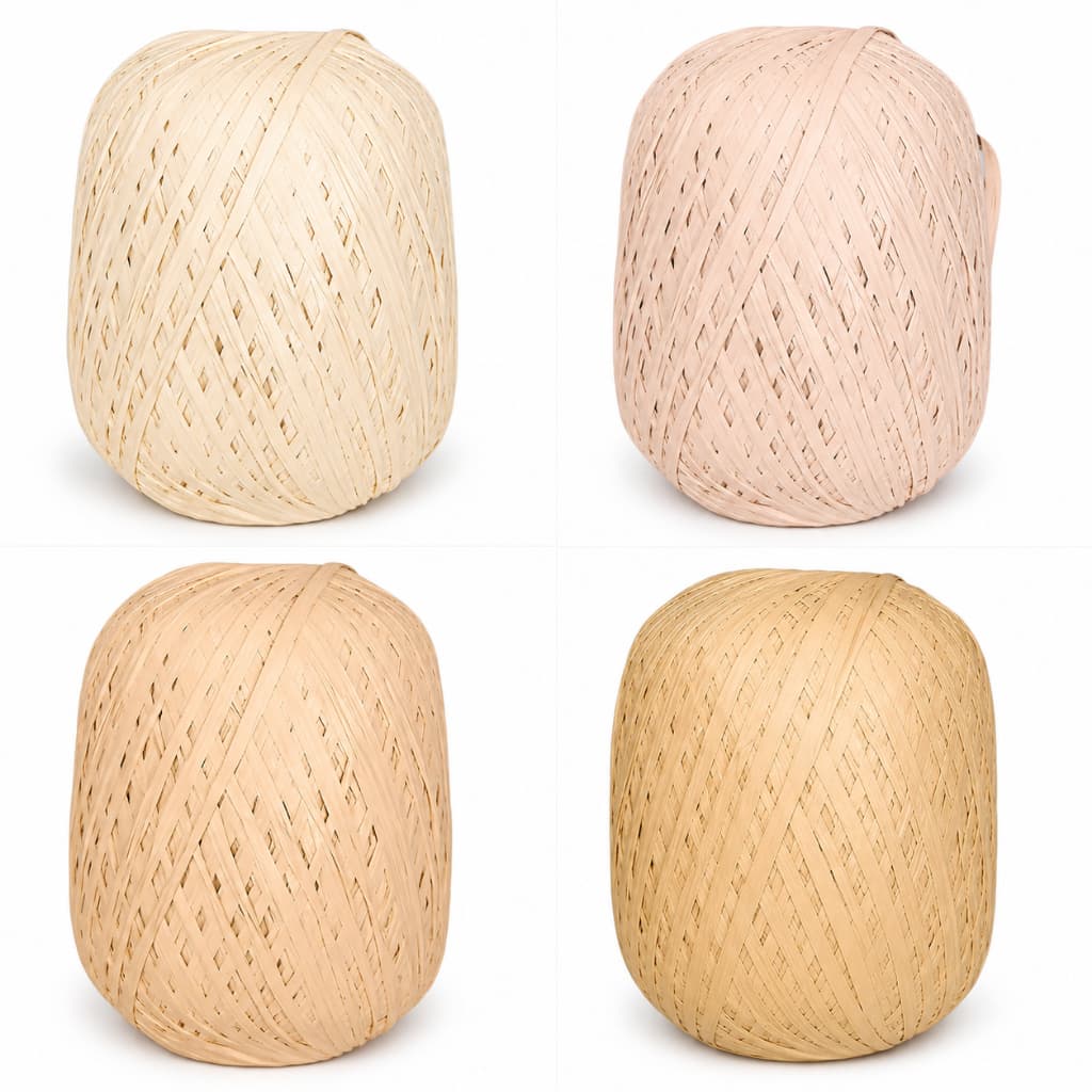 Fio Ráfia Para Crochê Bolsa Chapéu Resistente Premium 300m