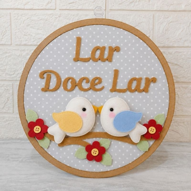 Enfeite de Porta Lar Doce Lar, Decoração Porta de Entrada