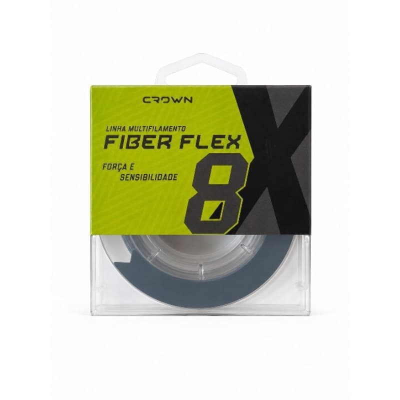 Linha Multifilamento Fiber Flex Crown 8X Alta Resistência Pesca Esportiva