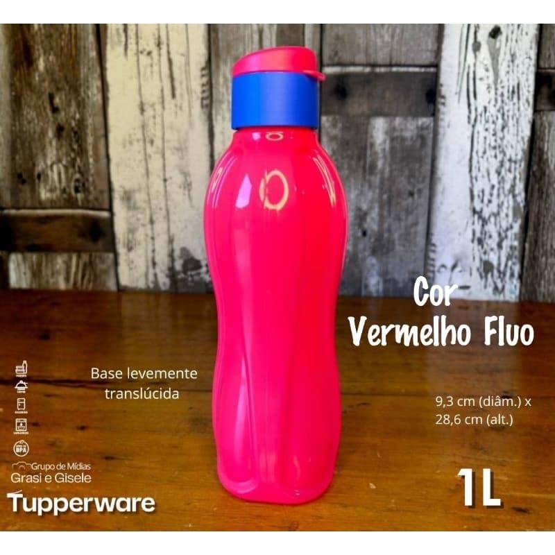 Garrafa 1 litro / Garrafa para água/ Eco tupper Tupperware 1 litro