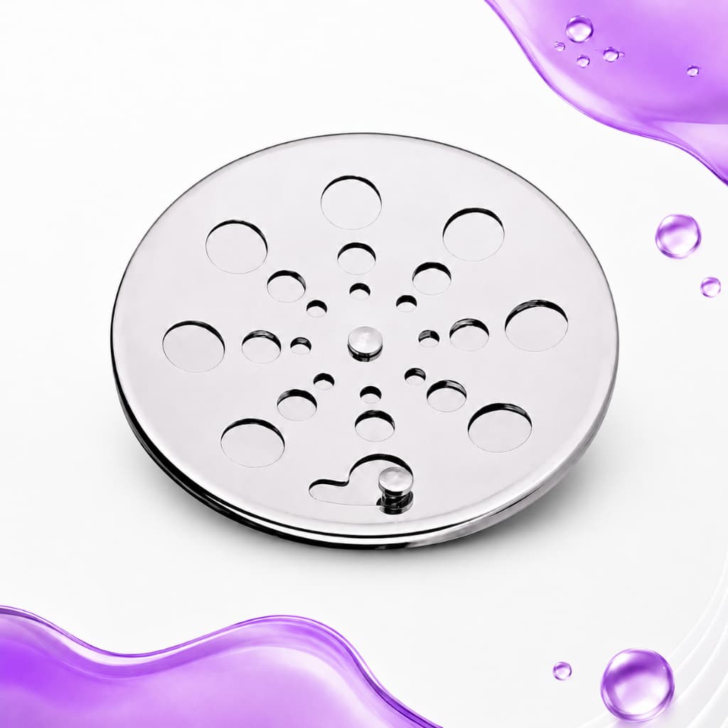 Ralo De Aço Inox Redondo 100mm Abre E Fecha Anti Odor Anti Insetos Banheiro Lavanderia