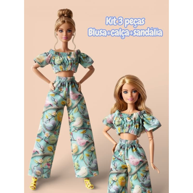 KIT CALÇA BLUSA E SABDALIA NR17 roupinhas para boneca roupas bonecas kit Escala 1:6 30cm Roupas Boneca dollL Roupas