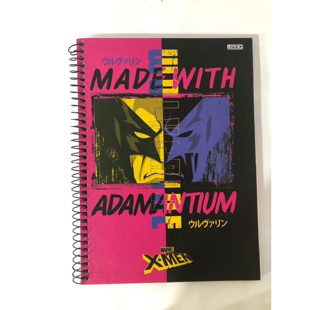 Caderno X-Men 1 Matéria 80 Folhas Foroni | Caderno Universitário Marvel Geek | Material Escolar | Papelaria