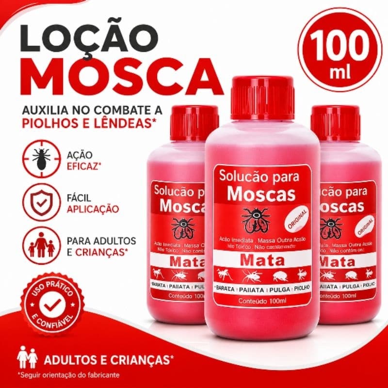 Loção 2x Repelente de Insetos 100ml - Eficácia Total para piolhos e lêndeas