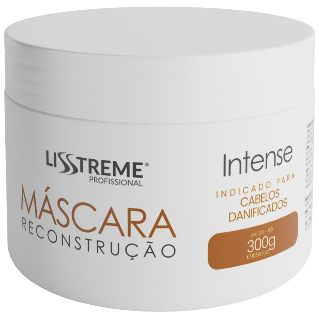 Mascara Reconstrução LissTreme 300ml Alta Performance Maciez & Brilho Tratamento Capilar