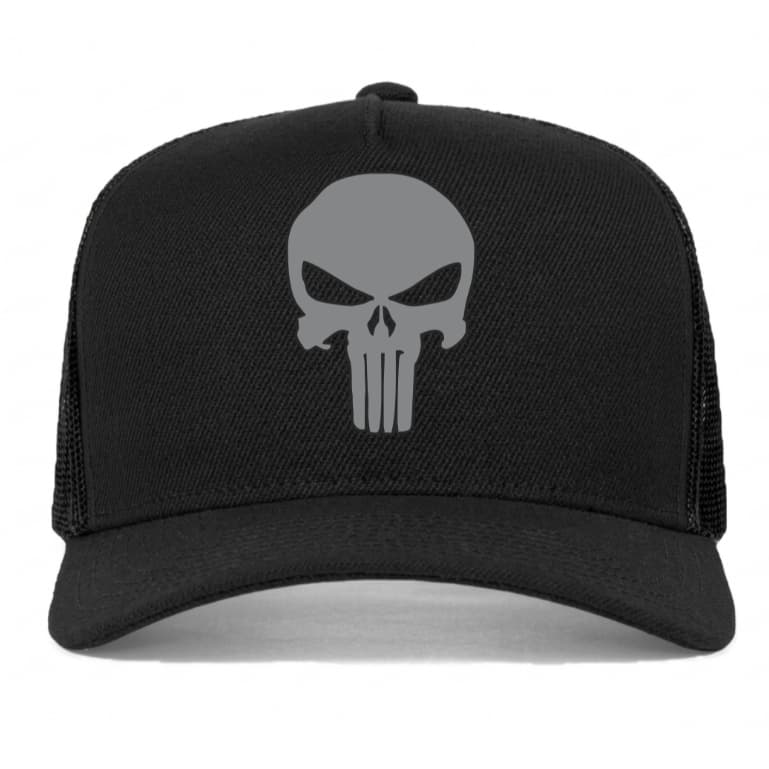 Boné Justiceiro  Snapback Trucker Aba Curva Estampado