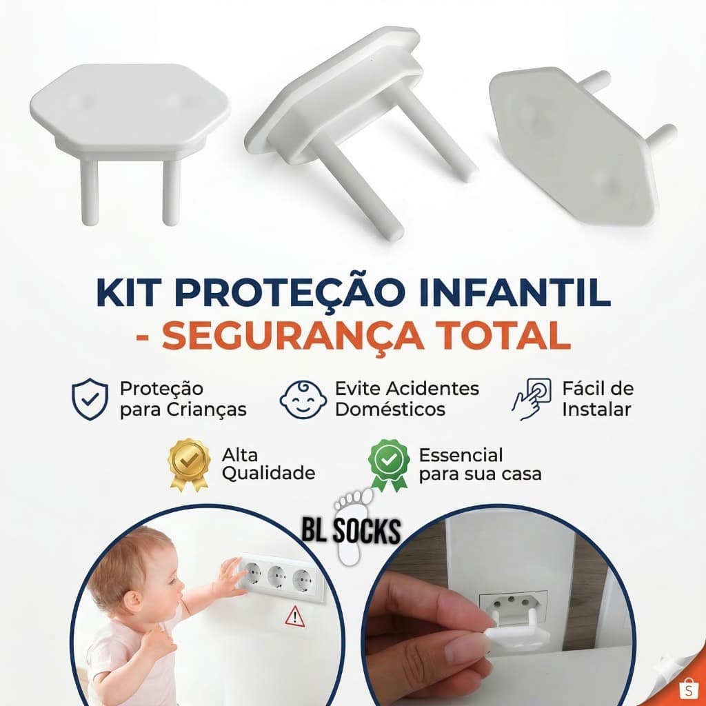 24 e 12 UNIDADES PROTETOR DE TOMADA segurança para o seu bebê