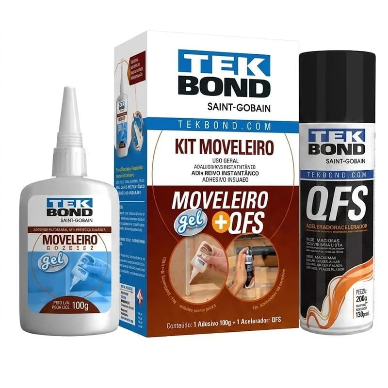 KIT MOVELEIRO 200 GEL 100g + ATIVADOR Qfs 200ml