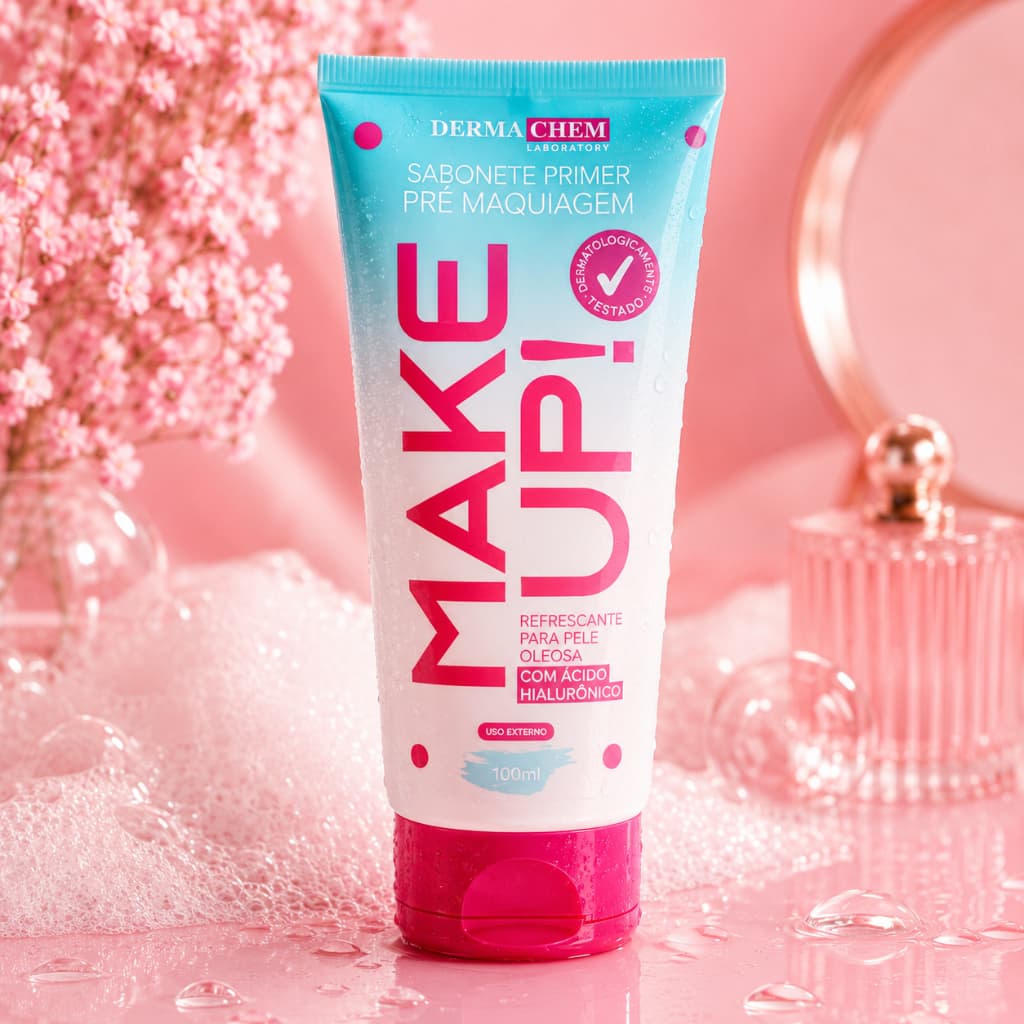 Primer Facial Dermachem Make Up Pré Maquiagem Controla Oleosidade 100ml