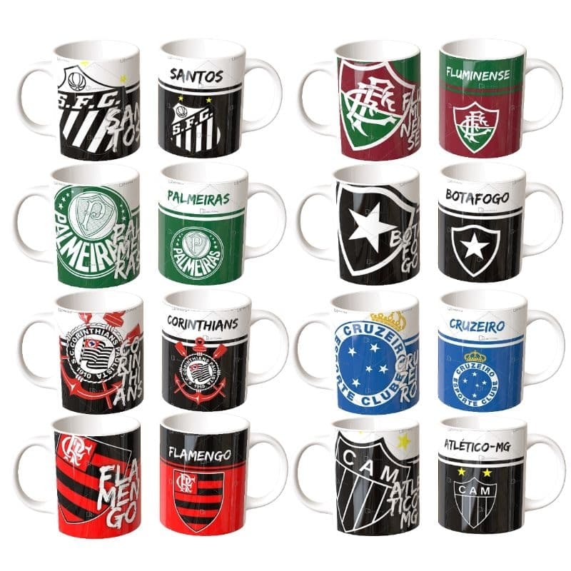 Caneca de Time com Nome – Presente Personalizado para Torcedores