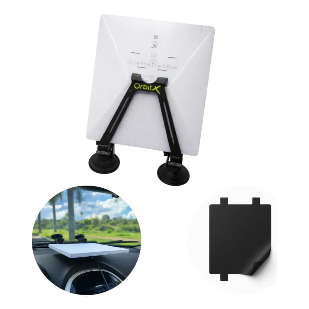 Suporte Painel Antena Starlink Mini + Adesivo Antivo Reflexo