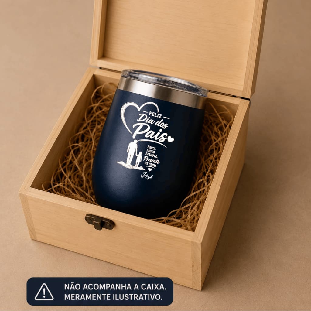 Copo Cuia Térmico Personalizado Pai Paizão Presente Criativo Gravação Laser