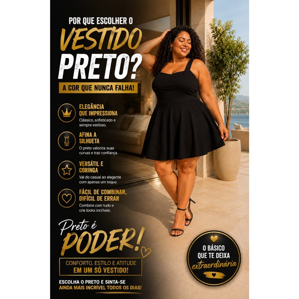 Vestido Rodado Feminino Curto Canelado Alça Grossa Plus Size Elegante