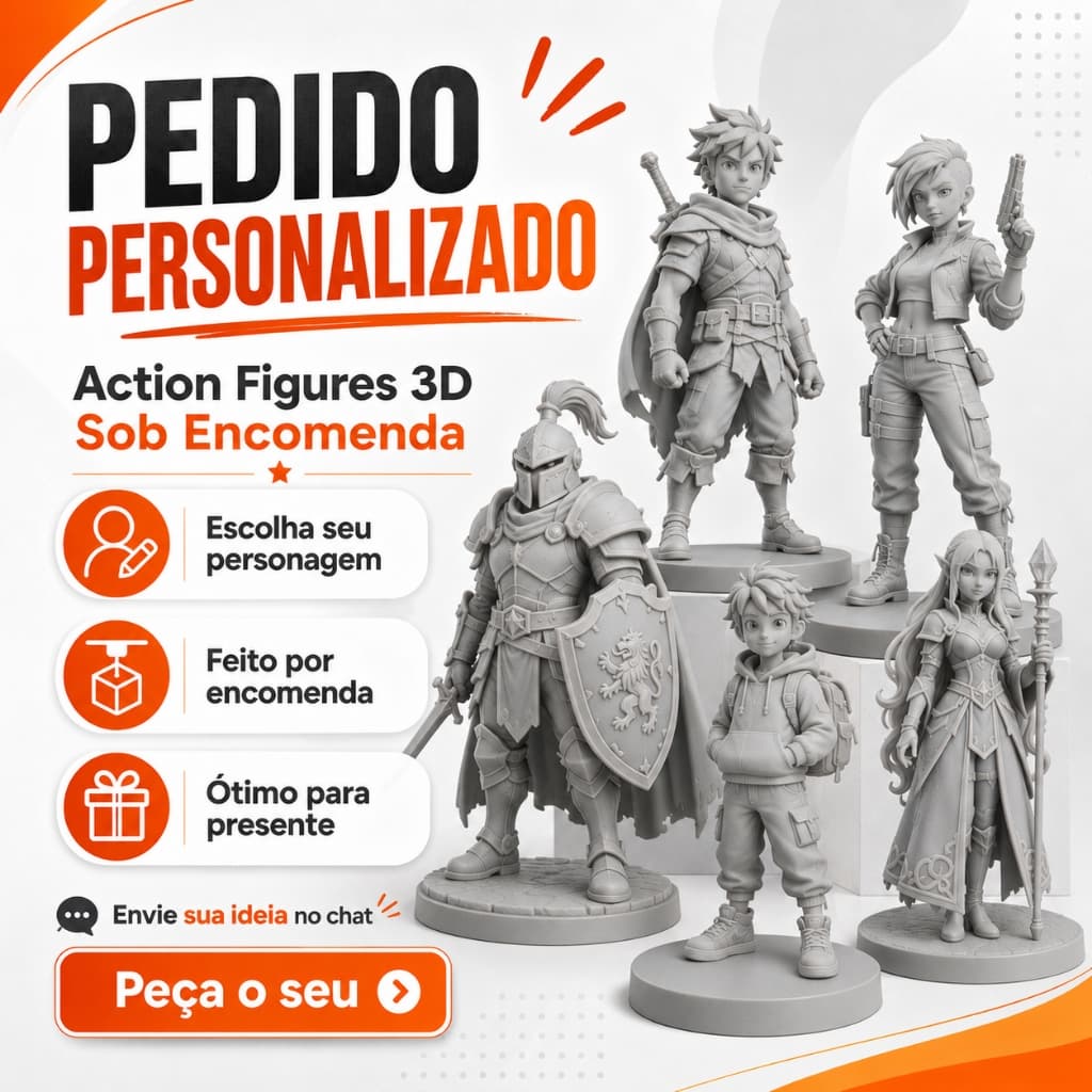 Pedido personalizado de Action figure - EM COR UNICA : Consultar valores via chat