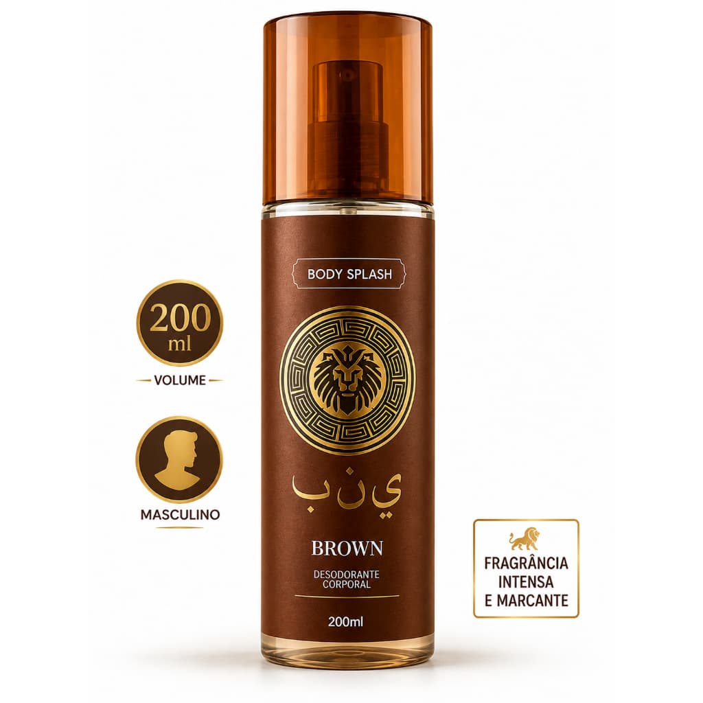 Body Splash Masculino Leão do Deserto Bourbon Fragrância Intensa Insp. no Asad Bourbon longa duração