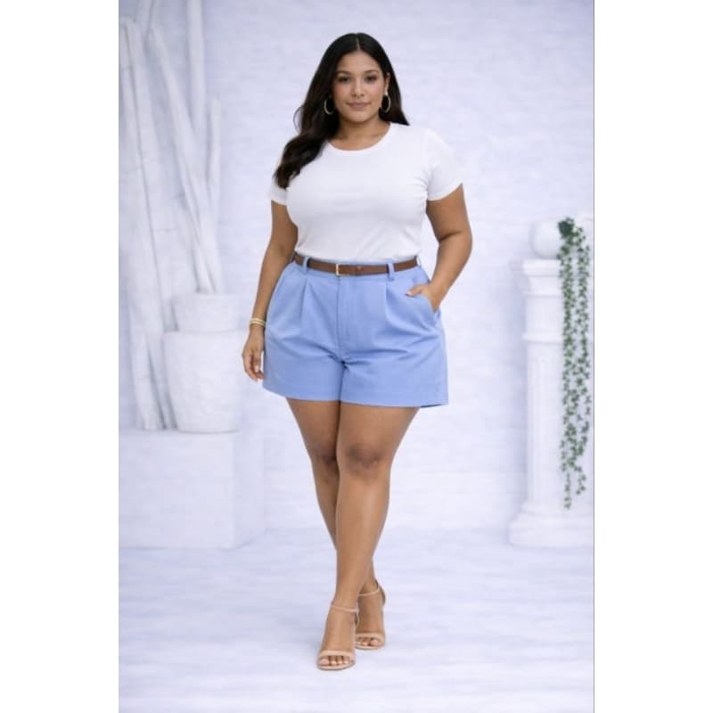 Short Feminino Alfaiataria Social Cintura Alta PROMOÇÃO Short Plus Size Roupa Plus Size Short Alfaiataria