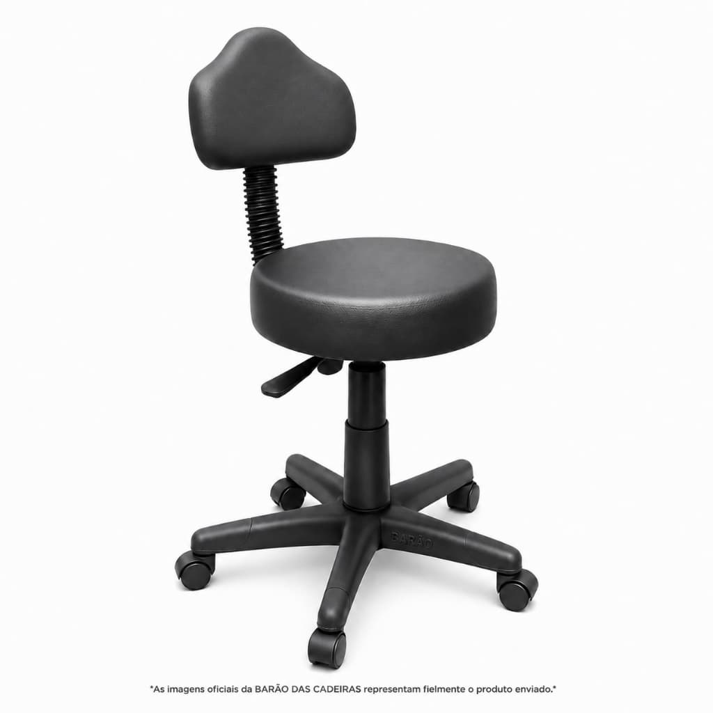 Mocho Verona Estética Clínica Giratório Regulagem Altura A Gás Ergonômico Barão - Direto Da Fábrica