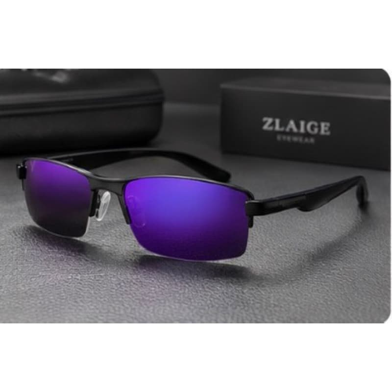 Óculos de Sol Slim Premium Espelhado UV400 | Meia Armação | Esportivo, Casual e Direção | Várias Cores