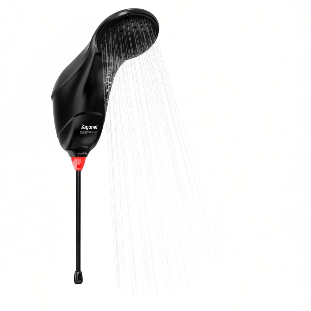 Ducha Elétrica Zagonel Sublime 6800W 220V Preto - Aquecimento Rápido e Design Moderno