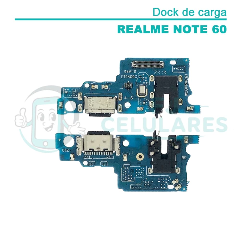 Dock de carga TURBO celular modelo REALME NOTE 60