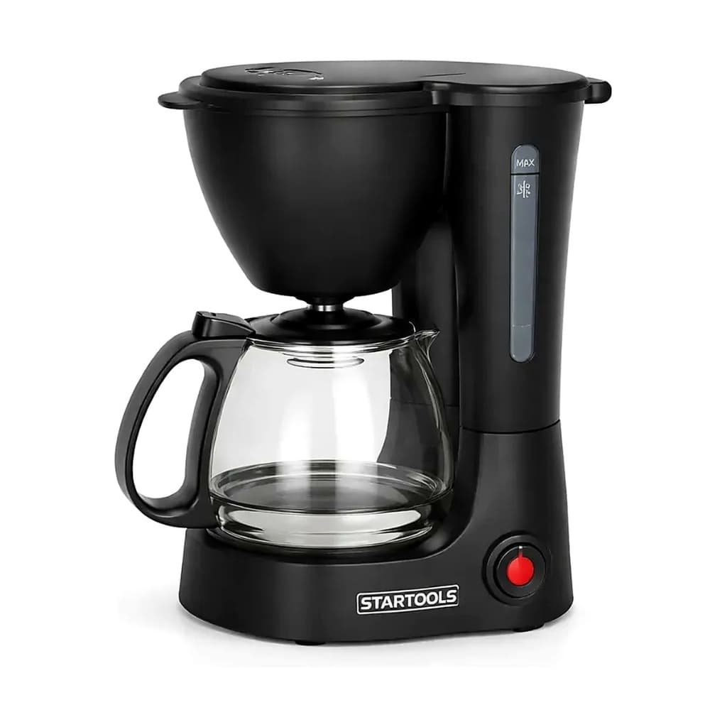 Cafeteira Elétrica Startools 600ml 15 Xícaras Jarra de Vidro Filtro Removível Indicador de Nível Compacta 550W 127V