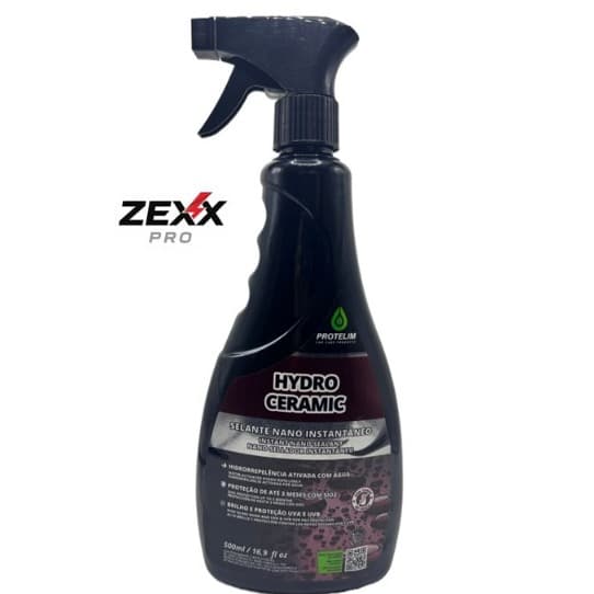 Selante Instantâneo Automotivo hidrorrepelência Proteção e Brilho  - Hydro Ceramic  da Protelim 500ml
