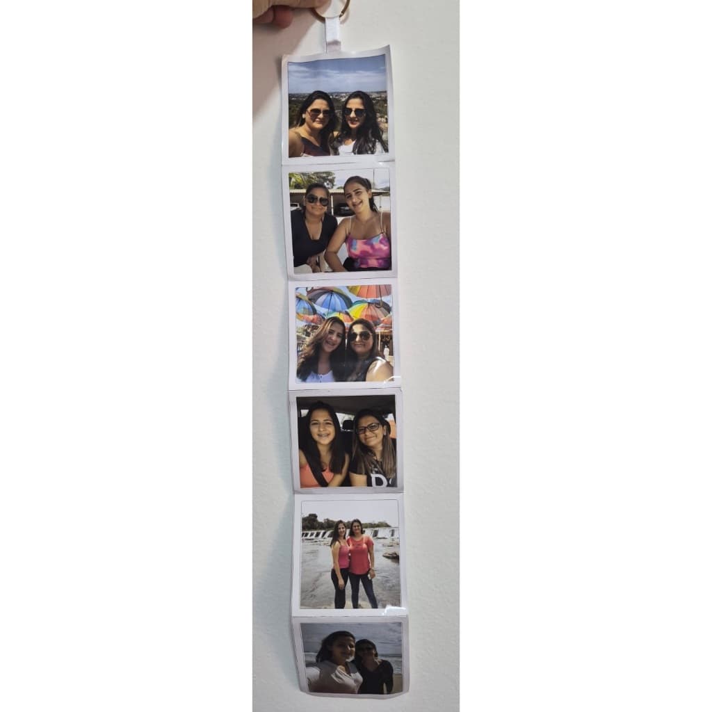 Varal de Fotos Personalizado, em modelo sanfoninha com ou sem imã atrás para colar em metal