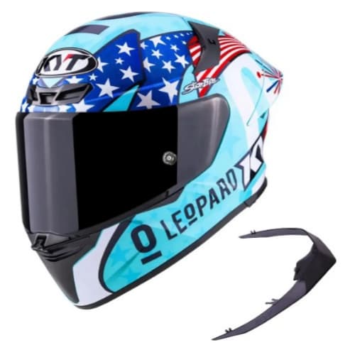Capacete Kyt Tt Revo Leopard Americas + Spoiler Lançamento