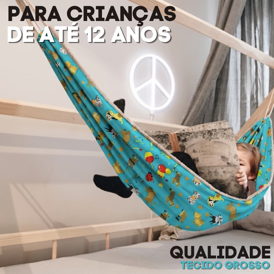 Rede De Bebê Descanso Dormir Infantil 100% Algodão Antialérgica  Estampado