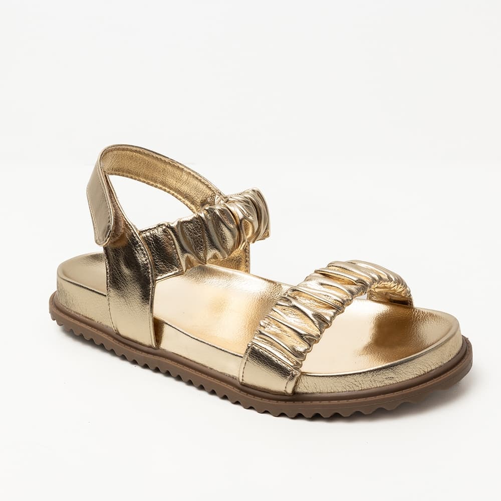 Papete Enrugada Birken Flat Sandalia Feminina Confortável e Estilosa Lançamento